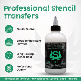 Stencil Stuff open top showing gel appearance and easy control for artists