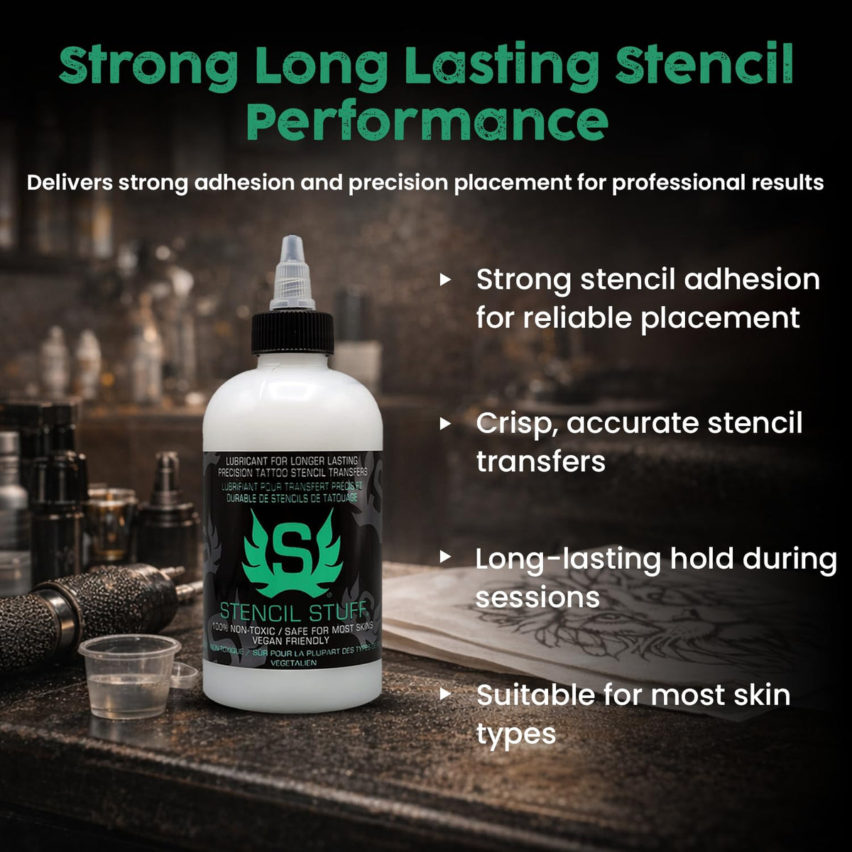 Stencil Stuff texture close-up highlighting smooth gel that preserves fine detail
