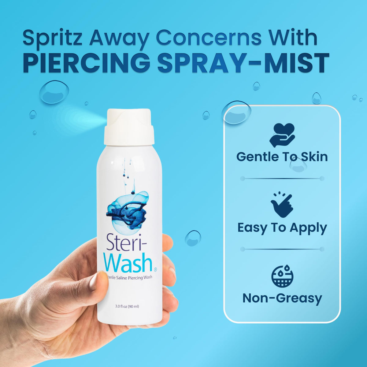 Steri-Wash actuator locked closed demonstrating twist-open lock for leak prevention and hygiene