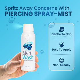 Steri-Wash actuator locked closed demonstrating twist-open lock for leak prevention and hygiene