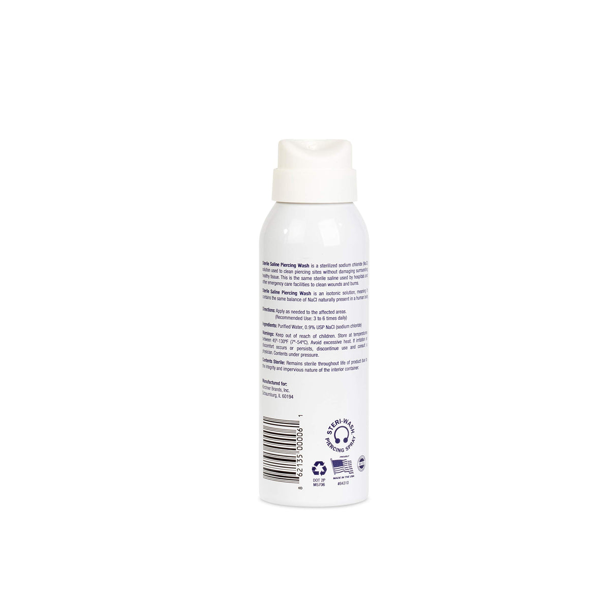 Steri-Wash nozzle close-up highlighting 360° dispenser for accurate, hands-free cleansing