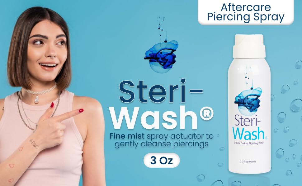 STERI - WASH recyclable packaging label emphasizing eco-conscious materials benefit