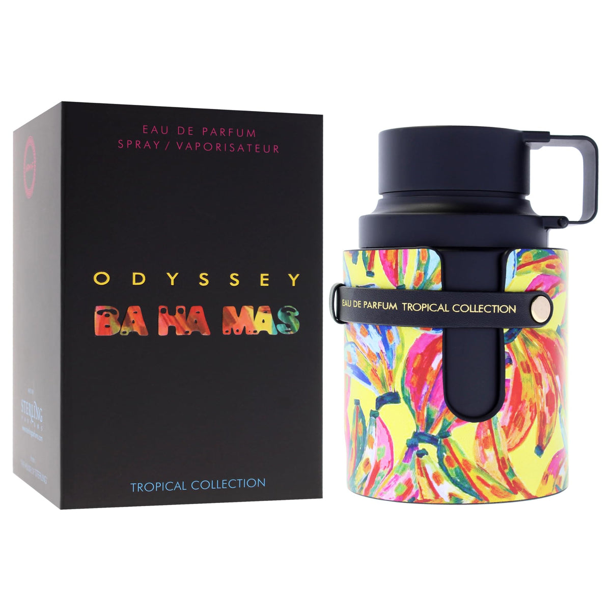 Sterling Parfums Armaf Odyssey Ba Ha Mas spray nozzle close-up showing easy application