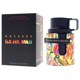 Sterling Parfums Armaf Odyssey Ba Ha Mas liquid color detail conveying the warm amber dry-down