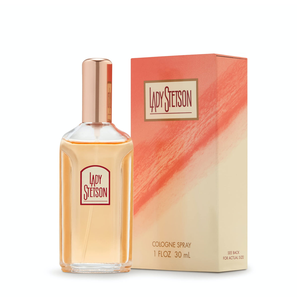 Stetson Lady Stetson front bottle showing elegant packaging and travel-ready size