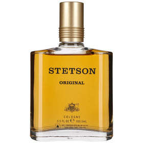 Stetson bottle front view showing branding and elegant packaging benefits confidence