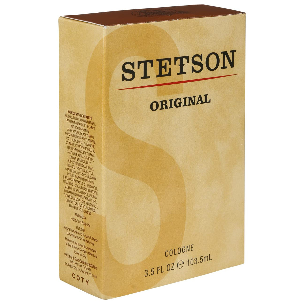 Stetson lifestyle image of man dressing with bottle indicating versatile wear benefit
