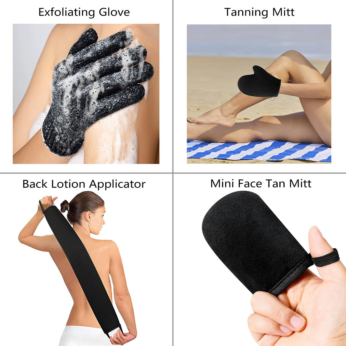 STEUGO exfoliating glove close-up showing texture for smoother absorption