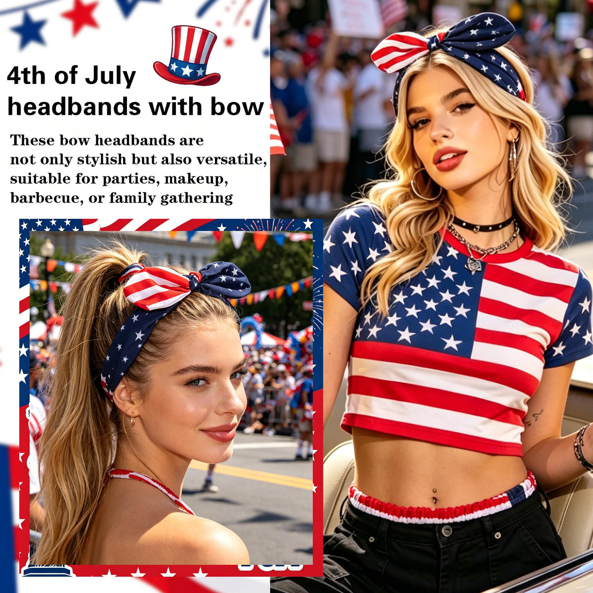 STGDAK headband worn at a parade showing festive use and confident style