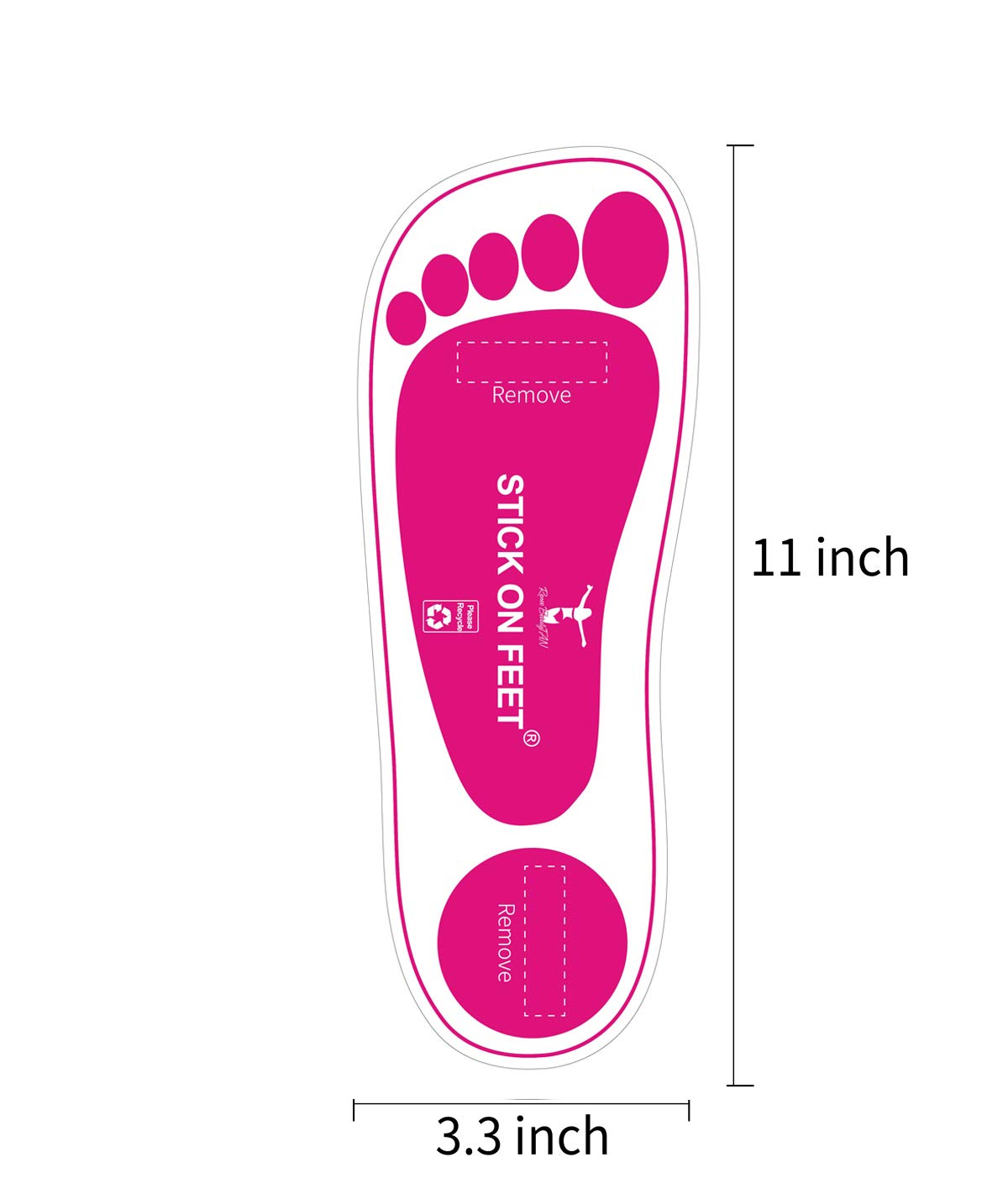 STICKONFEET adhesive close-up highlights secure stick and fast application