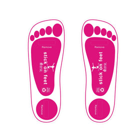 STICKONFEET front packaging shows quantity and professional use benefit