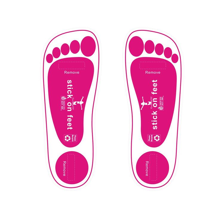 STICKONFEET front packaging shows quantity and professional use benefit