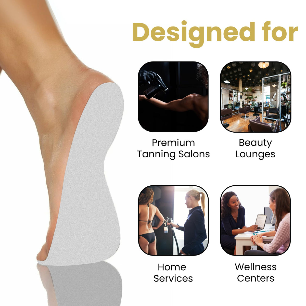 STICKONFEET size beside ruler proving fit and accurate measurement benefit