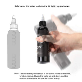 STIGMA ink in use creating clean outline demonstrating precise lining benefit