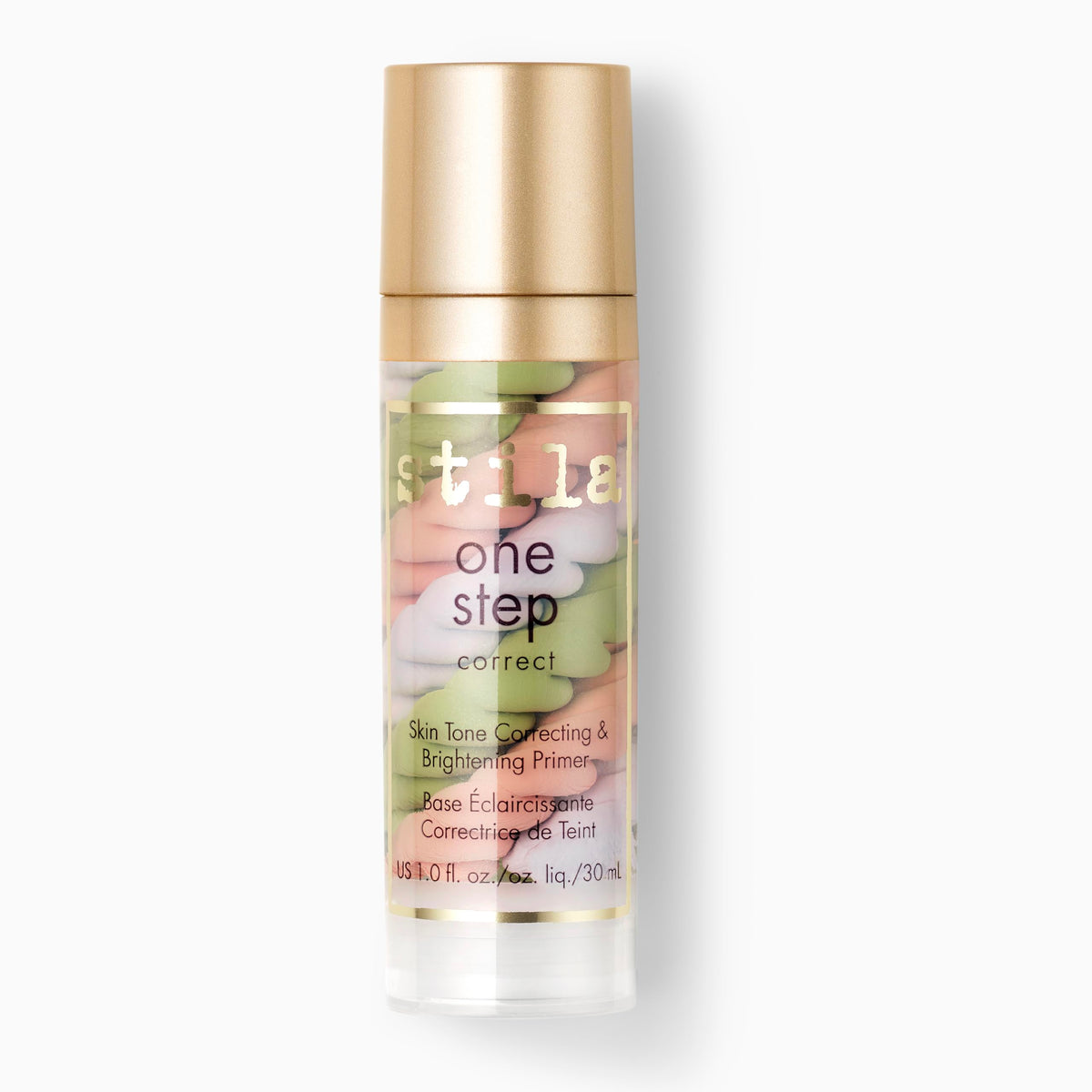 stila front jar and pump showing product packaging and easy dispensing benefit