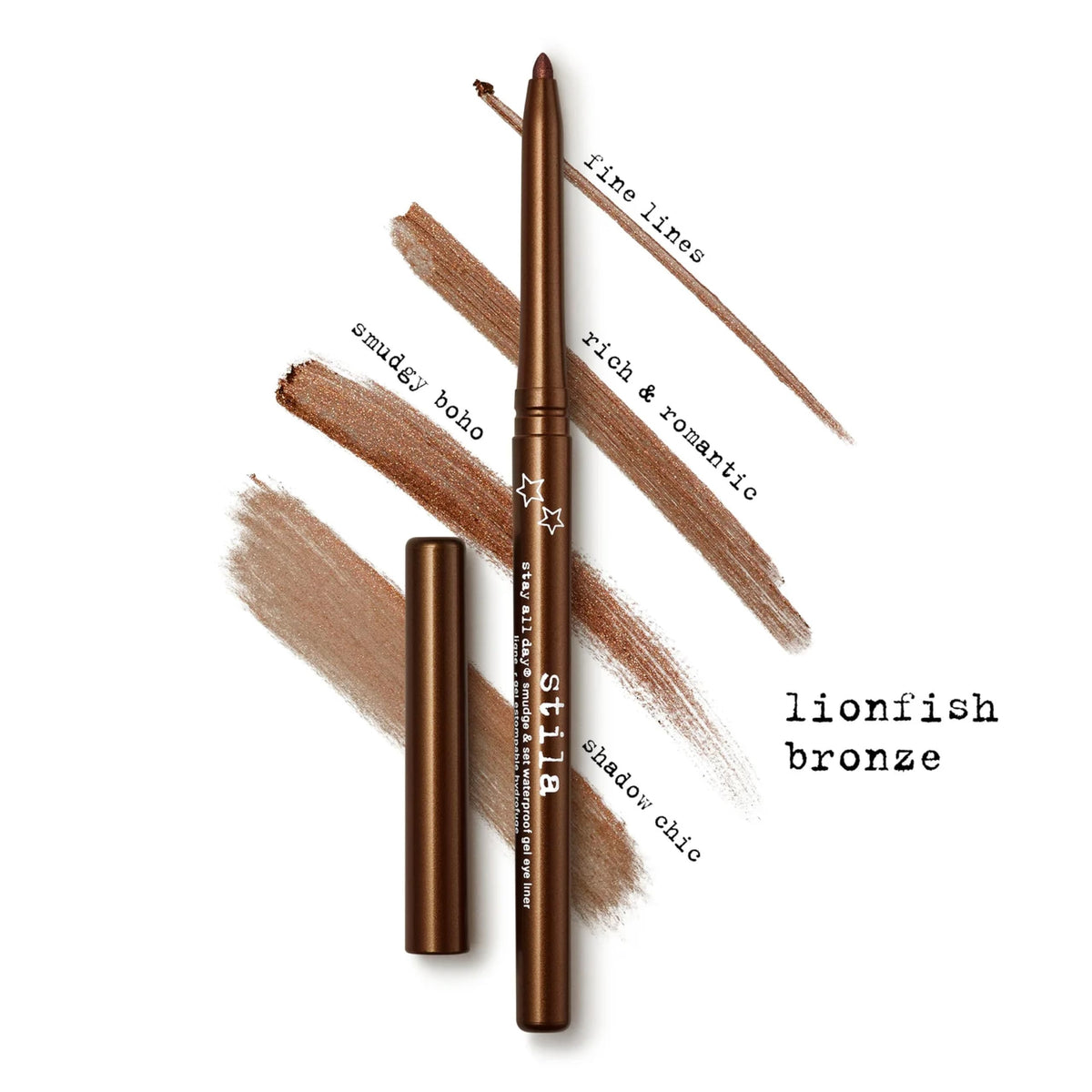 stila gel liner applied to tightline showing subtle lash enhancement