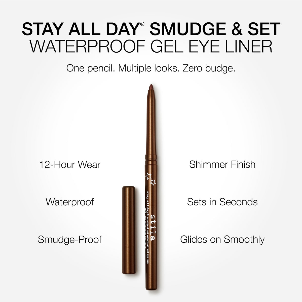 stila gel liner creamy texture swatch demonstrating smooth glide benefit