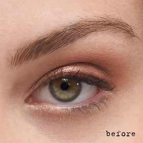 stila before and after lashes comparison highlighting dramatic volume upgrade