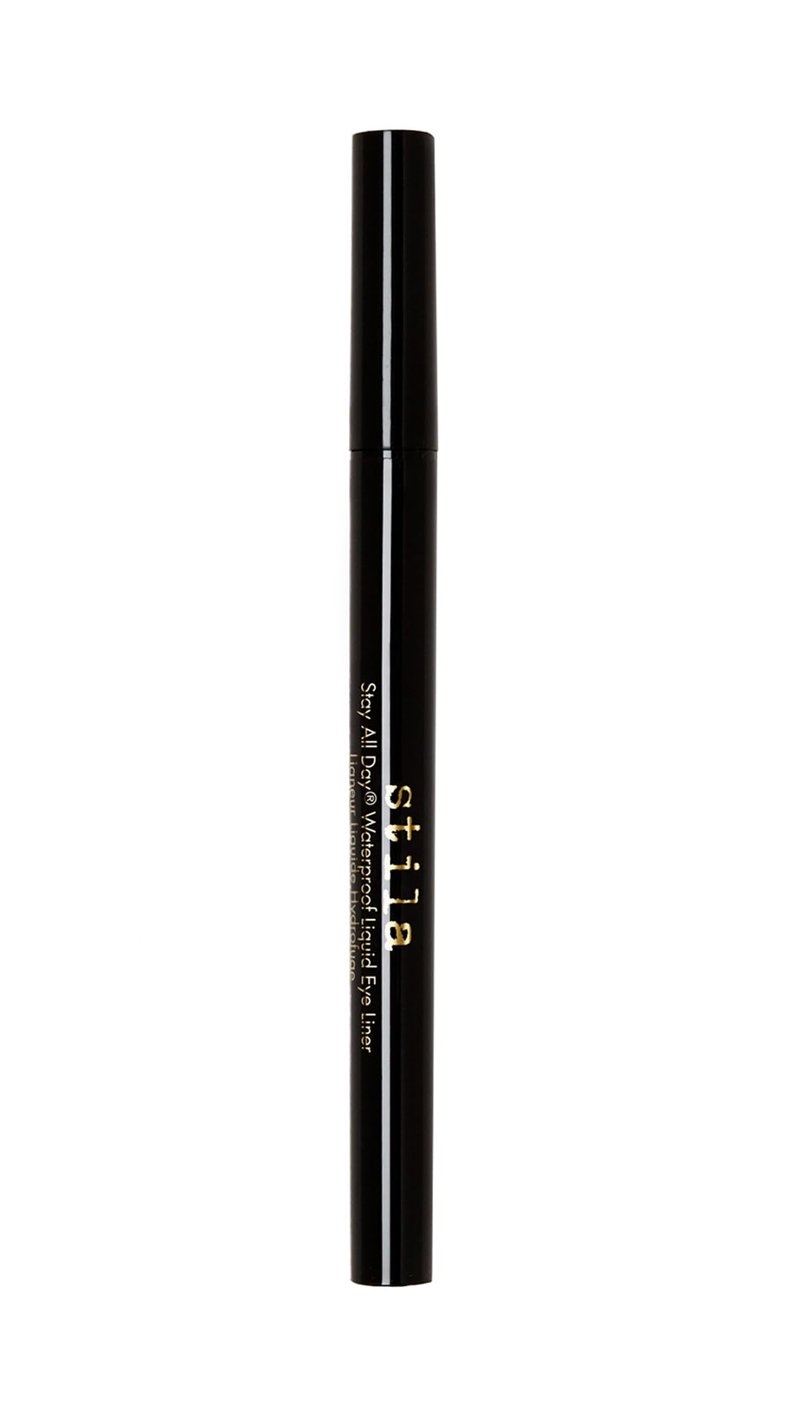 stila pen front view showing sleek packaging and clear brand identity for precision