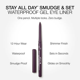 stila pencil tip close-up showing creamy gel texture for smooth application