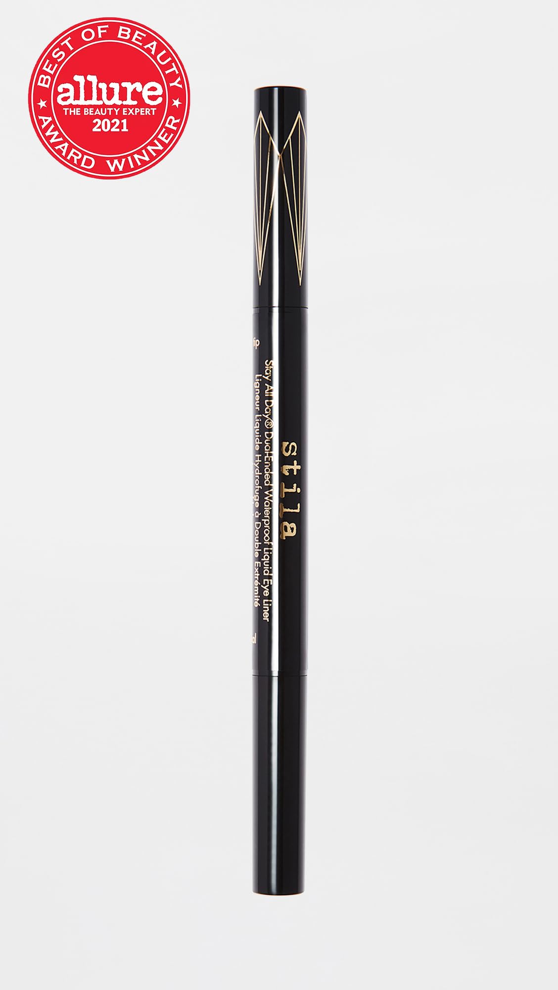 stila close-up of original tip demonstrating precise marker-style strokes for bold looks