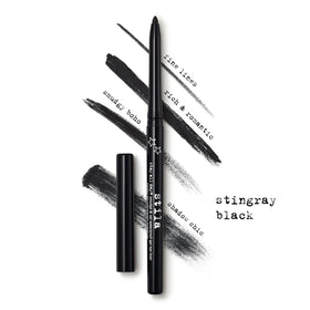 stila waterline application on model, safe long-lasting definition