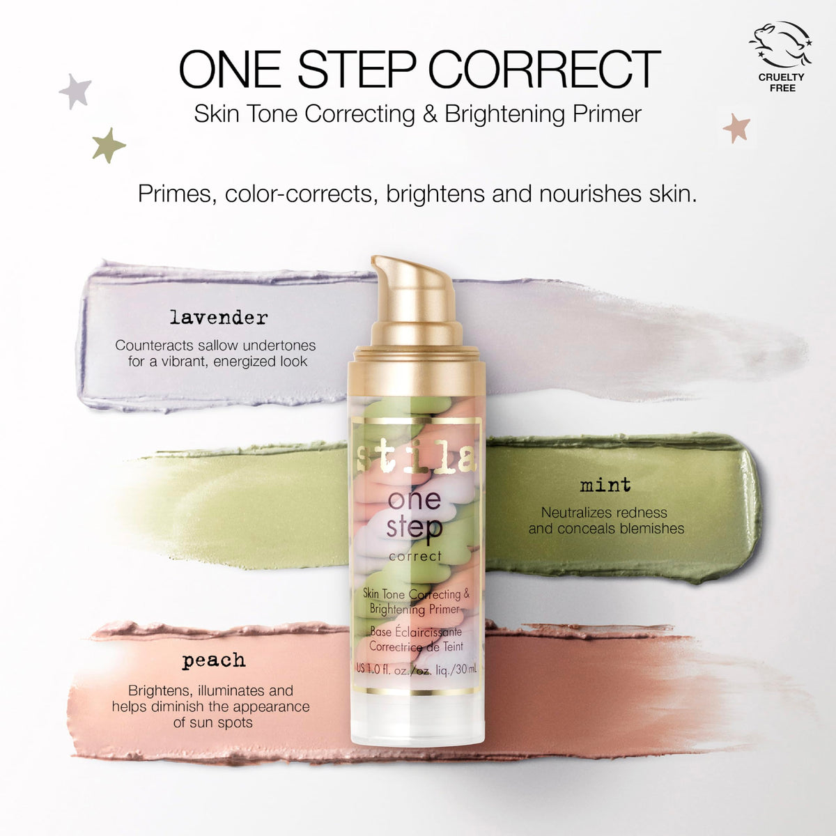 stila with makeup brush showing primer use for smooth foundation application