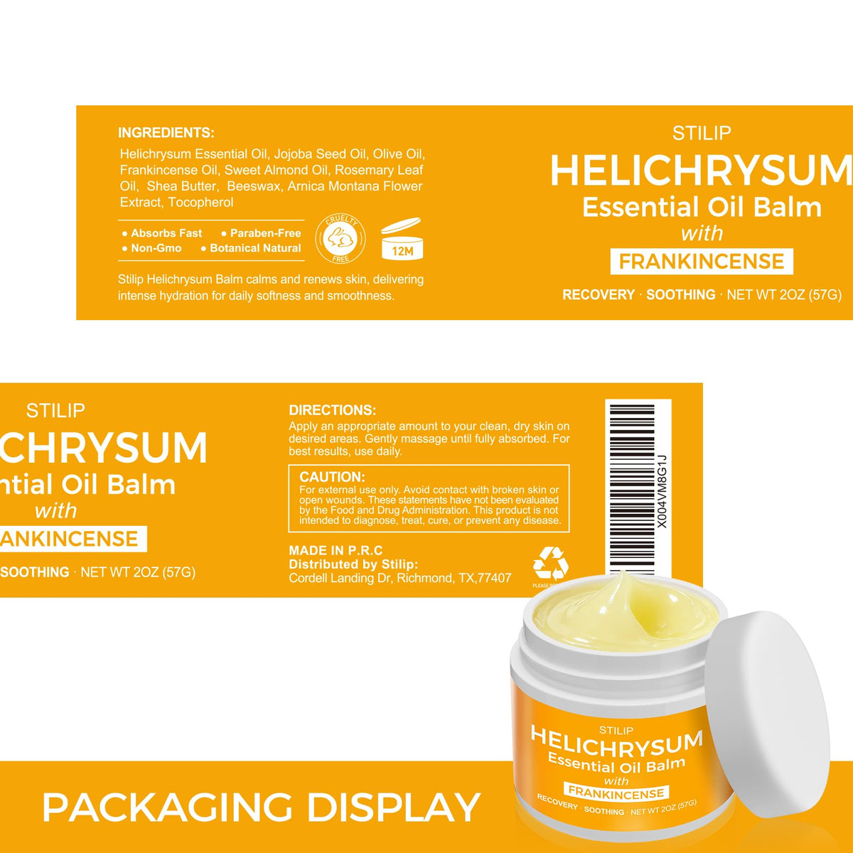 STILIP compact tin in a bag illustrating travel-ready moisturizing care