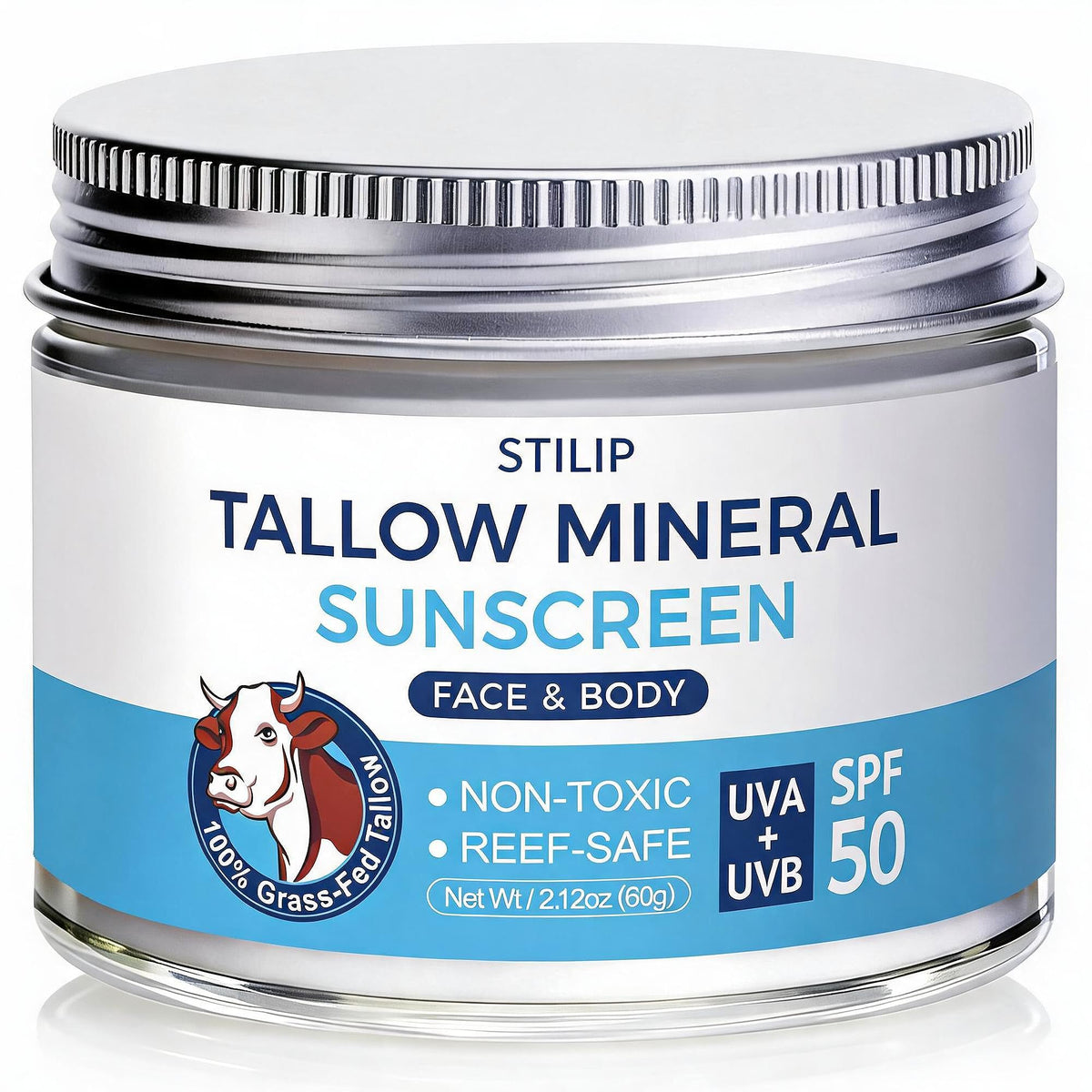 STILIP front tube displaying SPF 50 and clean branding, clear protection