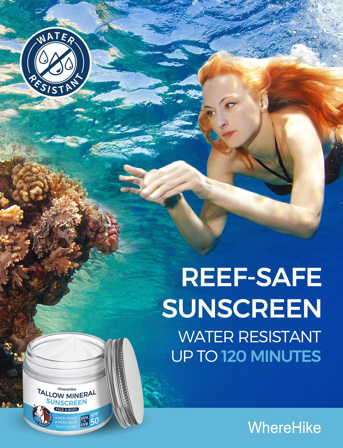STILIP sunscreen applied on hand demonstrating non-greasy, nourishing feel