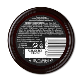 STMNT dry clay on bathroom shelf in lifestyle setting showing daily grooming routine benefit