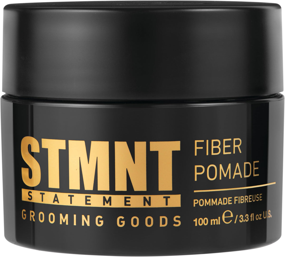 STMNT pomade front packaging showing jar and label for quick ID benefit