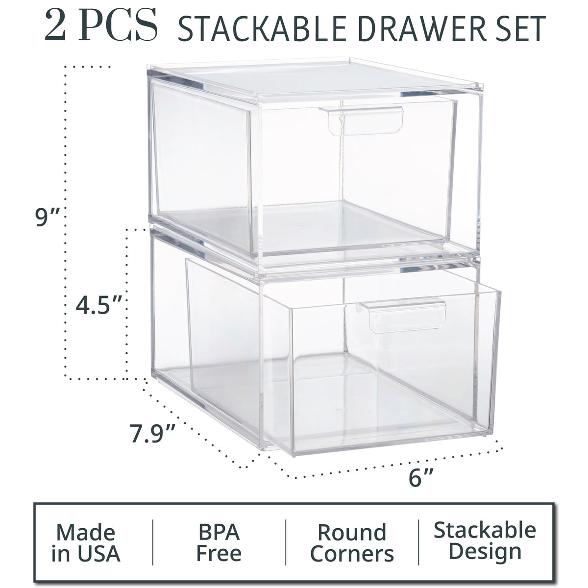 STORi Audrey close-up on clear plastic edge highlighting durable BPA-free material