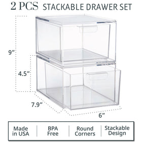 STORi Audrey close-up on clear plastic edge highlighting durable BPA-free material