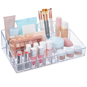 STORi front view showing 15 compartments and organized cosmetics benefit visibility
