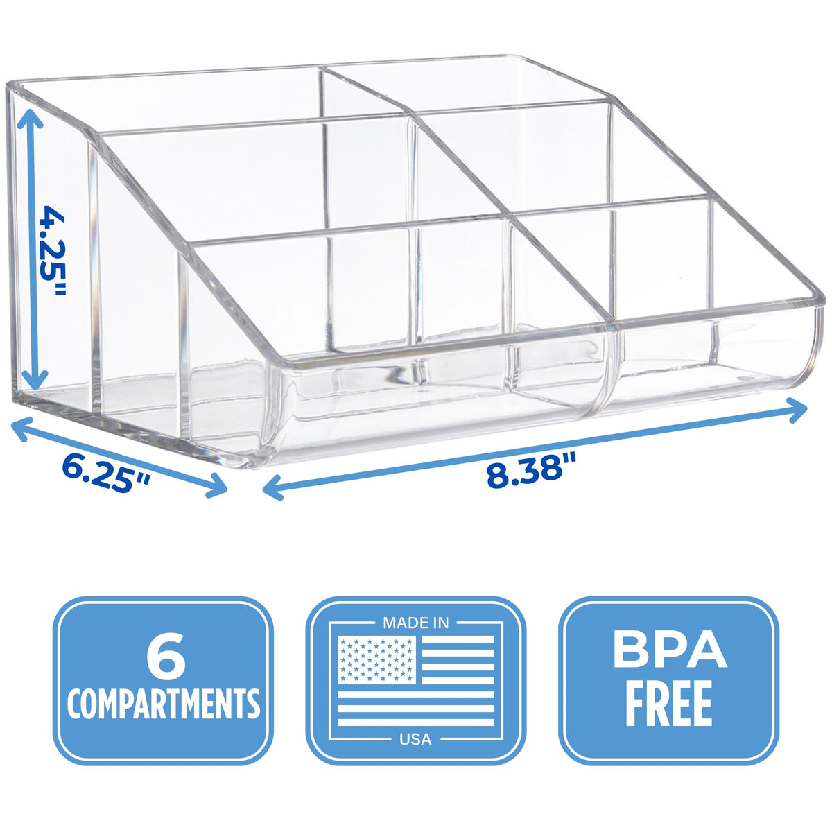 STORi organizer held in hand to show compact size and space-saving benefit