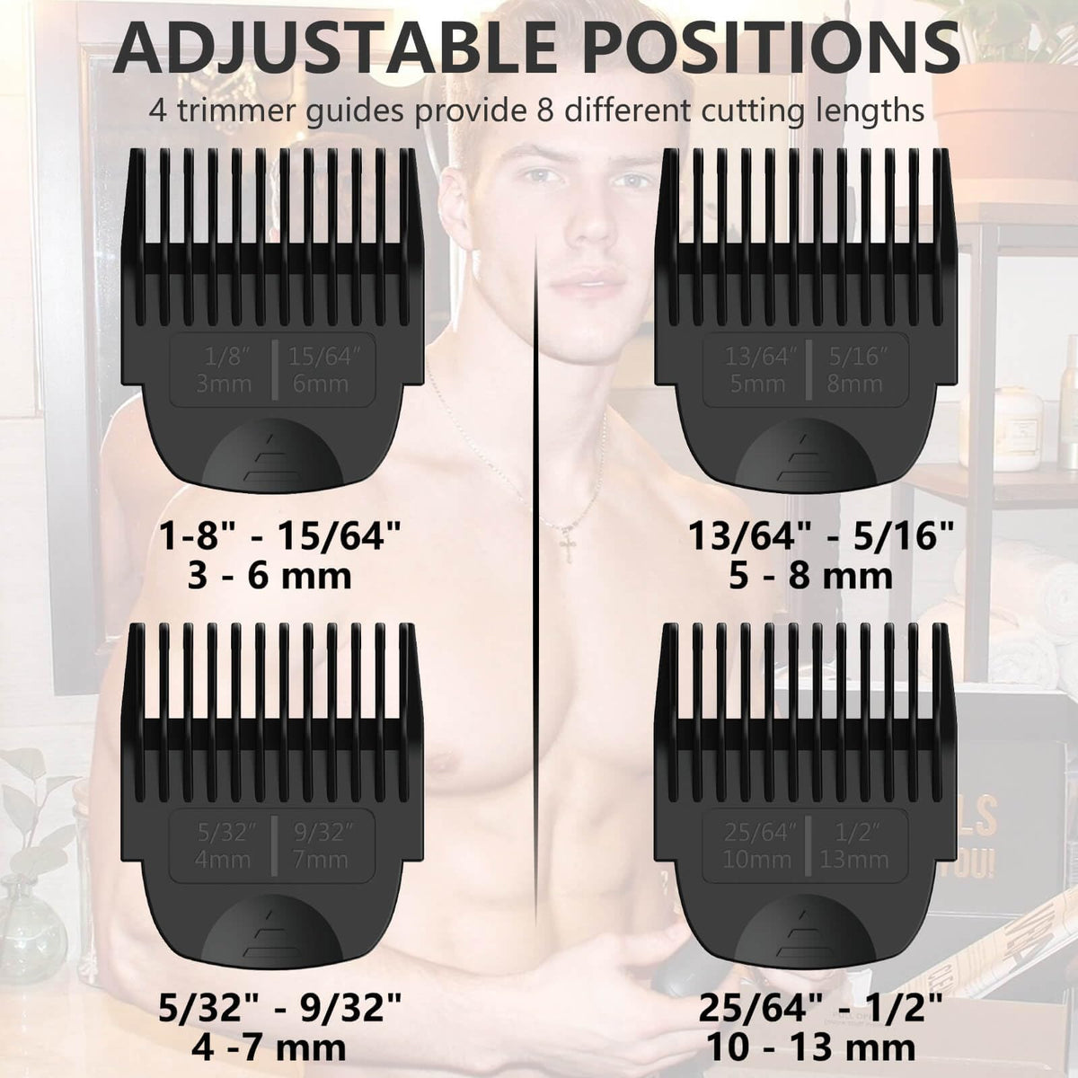 Stovast guard attached to Manscaped 3.0 trimmer demonstrating secure fit