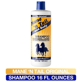 Person applying Straight Arrow shampoo to wet hair demonstrating gentle cleanse
