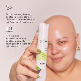 Stratia product label close-up showing ingredients and formulation benefits