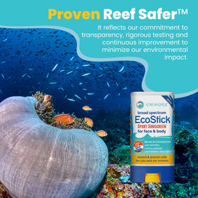 STREAM 2 SEA EcoStick on a beach towel conveying travel-ready convenience