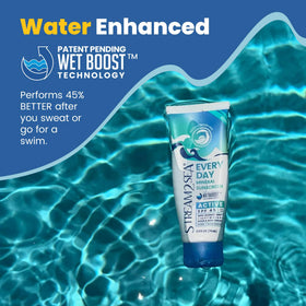 STREAM 2 SEA ingredient label close-up showing zinc oxide and clean formula benefit
