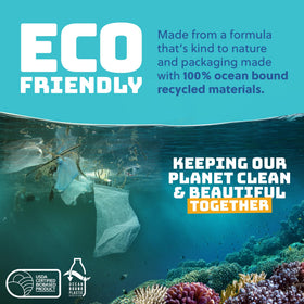 STREAM 2 SEA back label close-up listing biodegradable ingredients