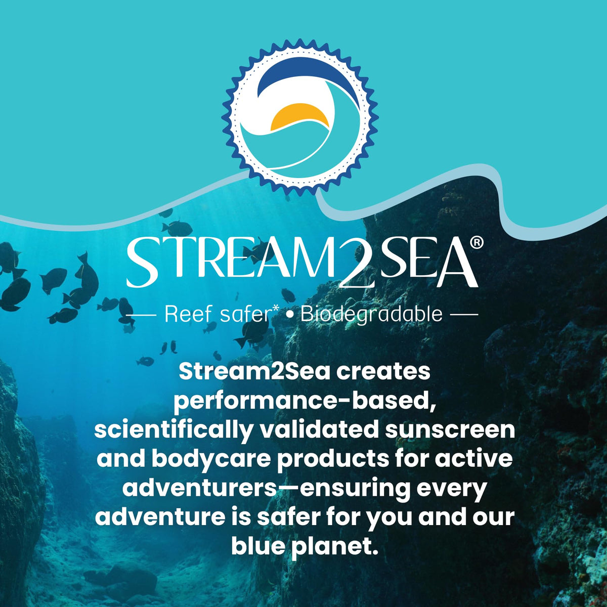 STREAM 2 SEA lifestyle photo on beach illustrating sun and saltwater protection