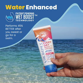 STREAM 2 SEA sugarcane resin tube detail highlighting sustainable packaging benefit