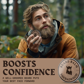 Striking Viking applied with comb styling beard for neat look