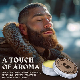 Striking Viking open tin texture of balm illustrating creamy spread
