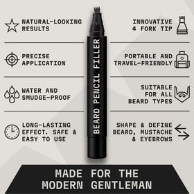 Striking Viking pen and soft-bristle brush laid out for easy grooming