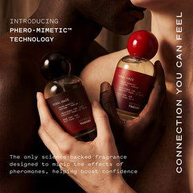 STRING THEORY applying cologne to wrist demonstrating targeted pulse-point benefit
