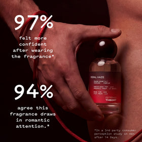 STRING THEORY bottle next to travel items showing compact, portable convenience