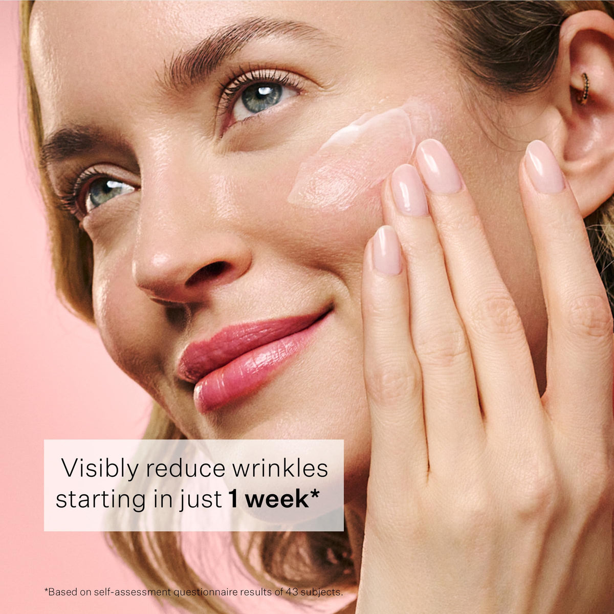 StriVectin smoothed on thigh to target stretch-mark appearance